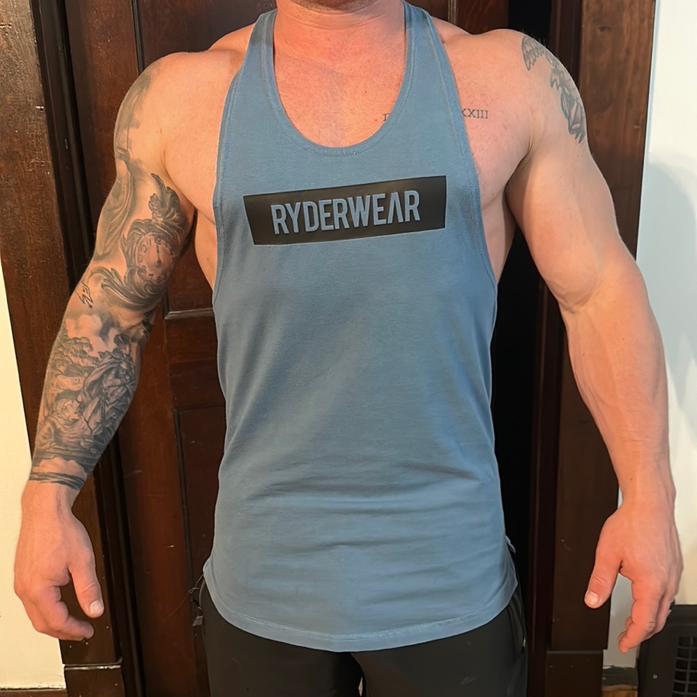 Blue Ryderwear y back tank top size medium